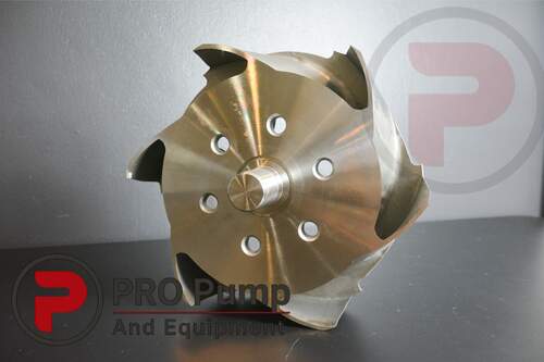 D Series pump impeller - Reverse Vane Impeller design, rear view - Propump and Equipment